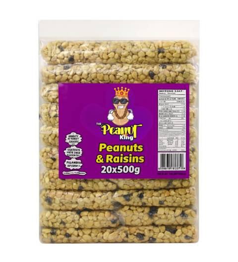 20 x 500g Peanuts and Raisins