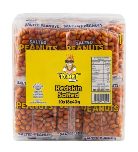 10 x 18 x 40g Redskin Peanuts